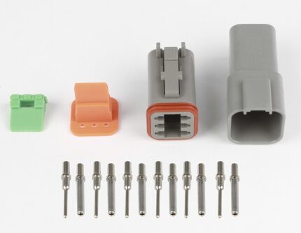 Haltech Plug & Pins Only Set DT-6 Conn (DT06-6S + DT04-6P) (