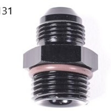Radium 10AN ORB To 8AN Male Fitting, Black