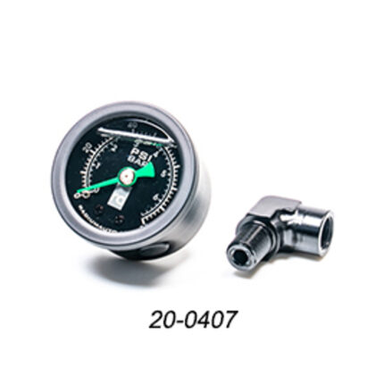 Radium Fuel Pressure Gauge with 90deg Adapter