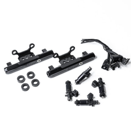 Deatschwerks Subaru conversion fuel rails and 1200cc injectors