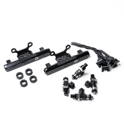 Deatschwerks Subaru conversion fuel rails and 1500cc injectors