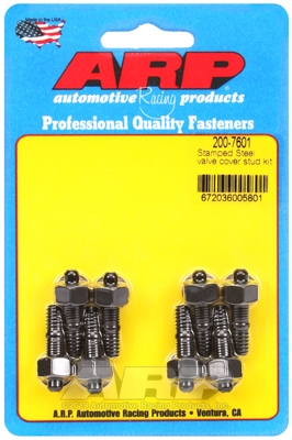 Stamped steel valve cover stud kit
