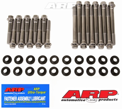SB Ford w/W heads. SS hex head bolt kit