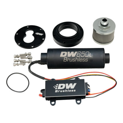 Deatschwerks DW650iL Brushless in-line Fuel pump w/2-speed controller for 3.5L surg