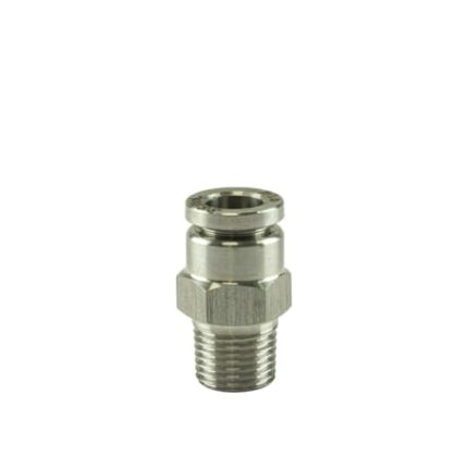 Turbosmart 1/8" NPT Str Pushloc Fitting - SS - 1/4"