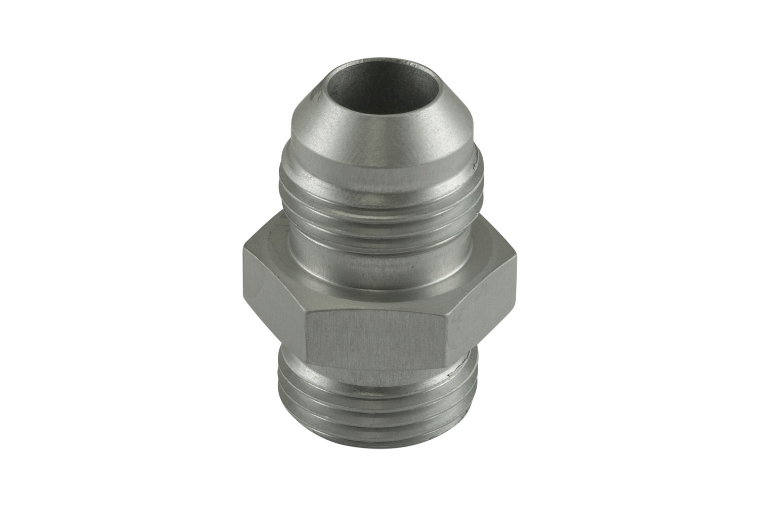 Turbosmart Fitting -8 AN Flare to -8 AN ORB Male Straight - Silver