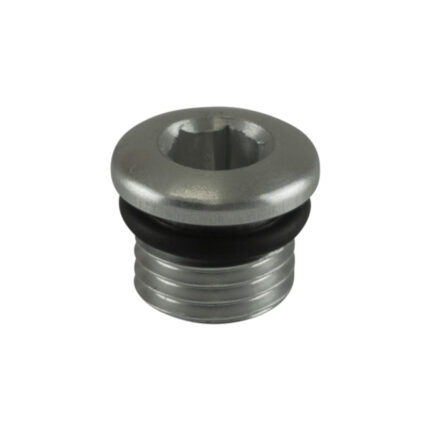 Turbosmart Fitting -4 AN ORB Blank - Silver