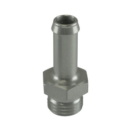 Turbosmart Fitting 10mm / 3/8" Hose End to -6 AN ORB Male Straight - Silver