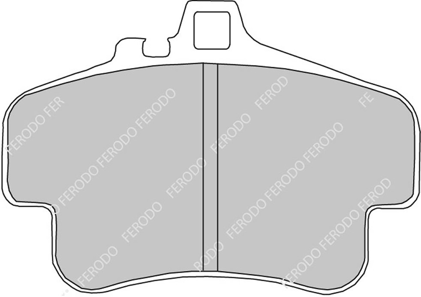 FDS1435 - Ferodo DS Performance Brake Pads; Front/Rear - Image 2