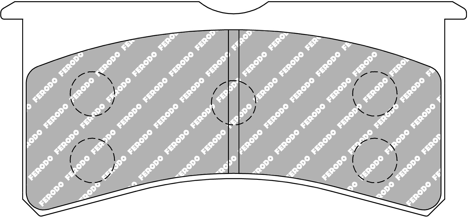 FER-FRP3097Z - Ferodo DS UNO Brake Pads; Front - Image 2
