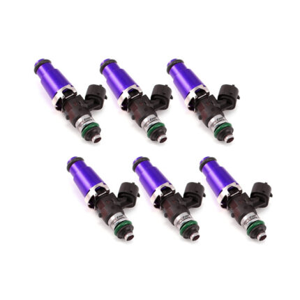 Injector Dynamics ID2000 for Audi/VW VR6 models (12 valve), 14mm (purple) adapters. Set of 6